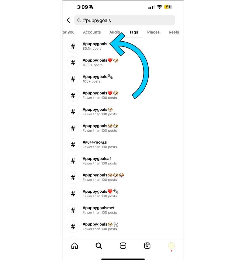 find instagram hashtags