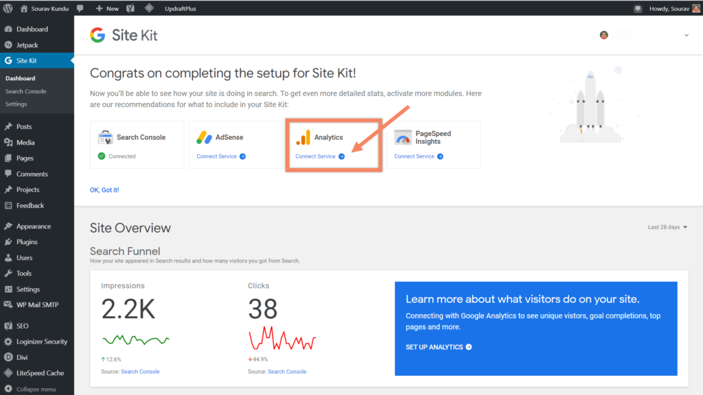 How To Link Google Site Kit And Google Analytics
