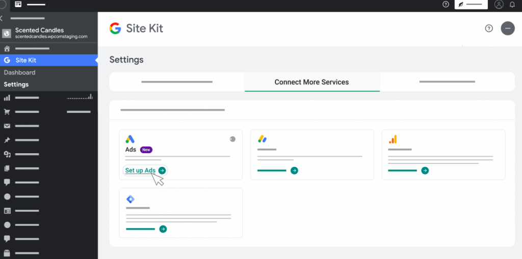 Site Kit Dashboard