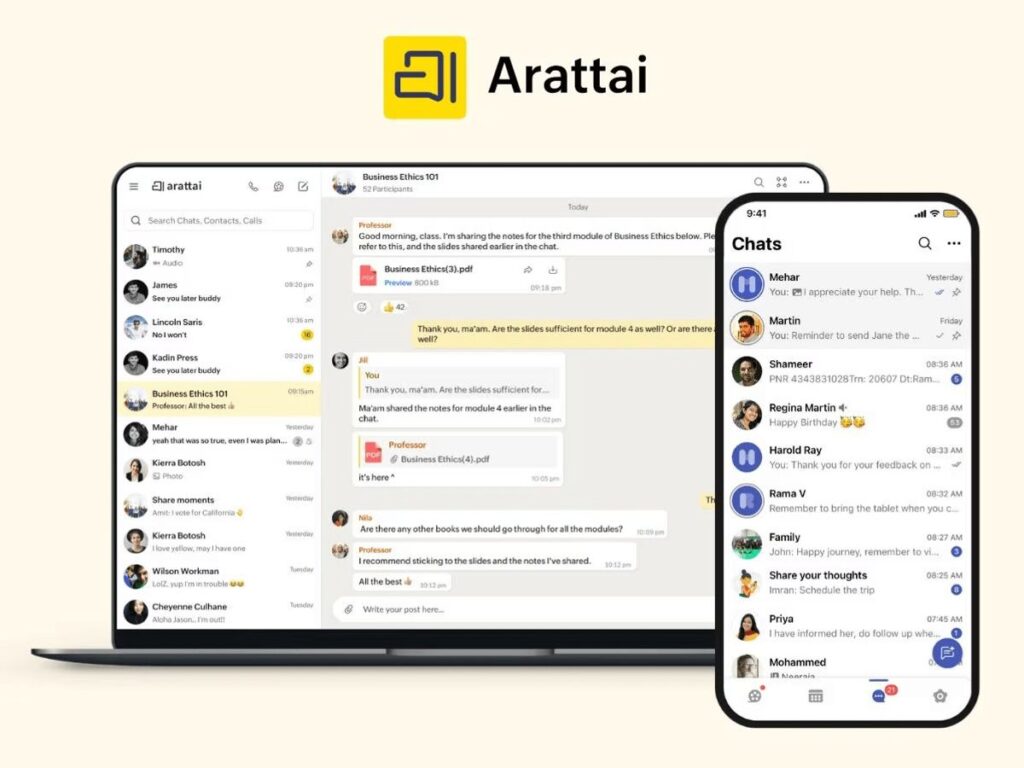 Arattai App For Both Android And Pc